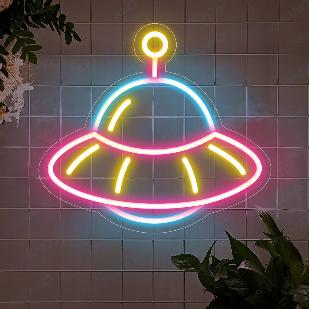 Ufo Neon Sign Cute Led Ufo Neon Light NeonGrand