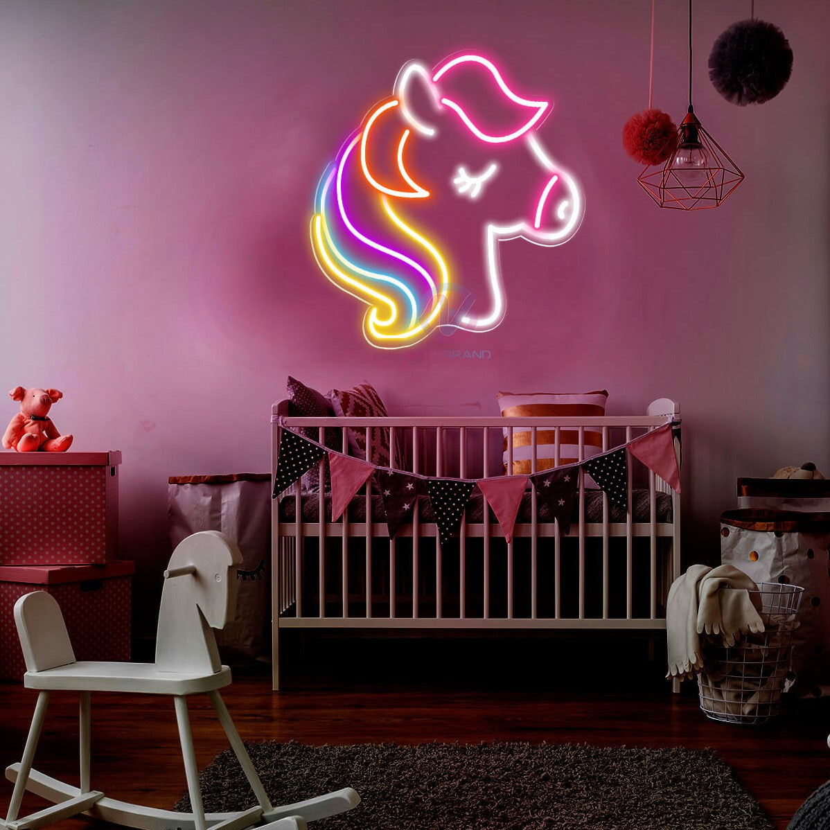 Unicorn Neon Light Kid Room Decor Baby Led Neon Sign 2