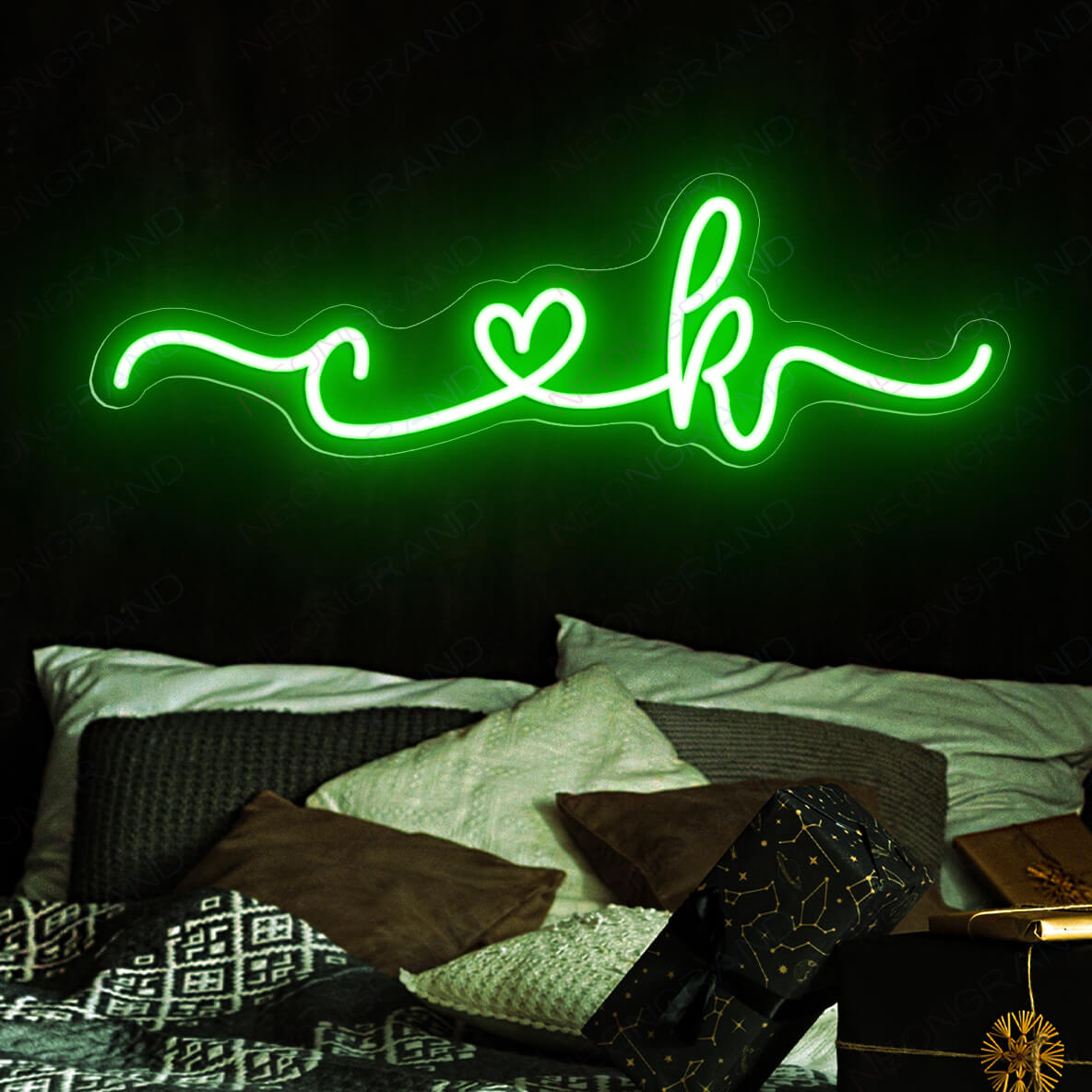 Valentine Neon Sign Custom Neon Name Sign Love Led Light green