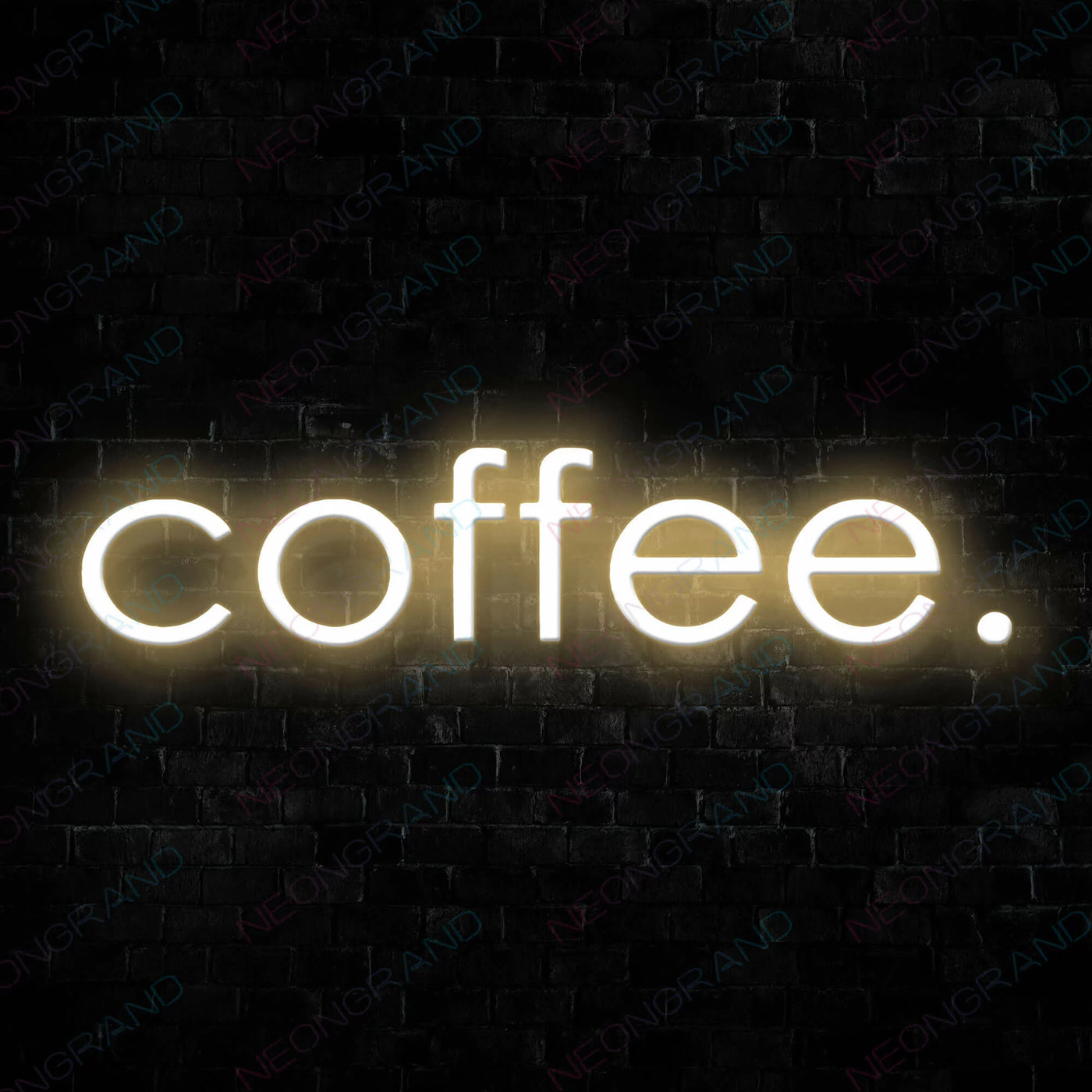 Coffee Neon Sign Led Light LightYellow