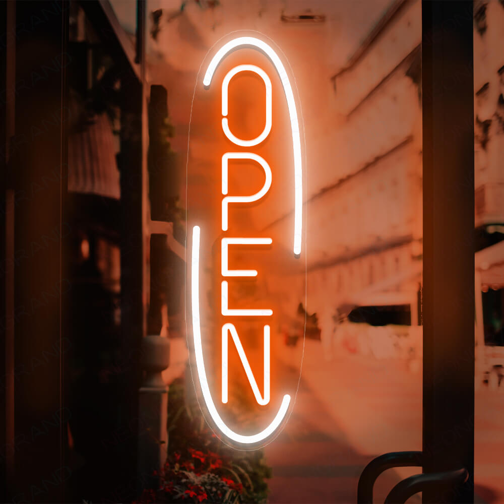 Vertical Neon Open Sign Business Neon Led Light - NeonGrand