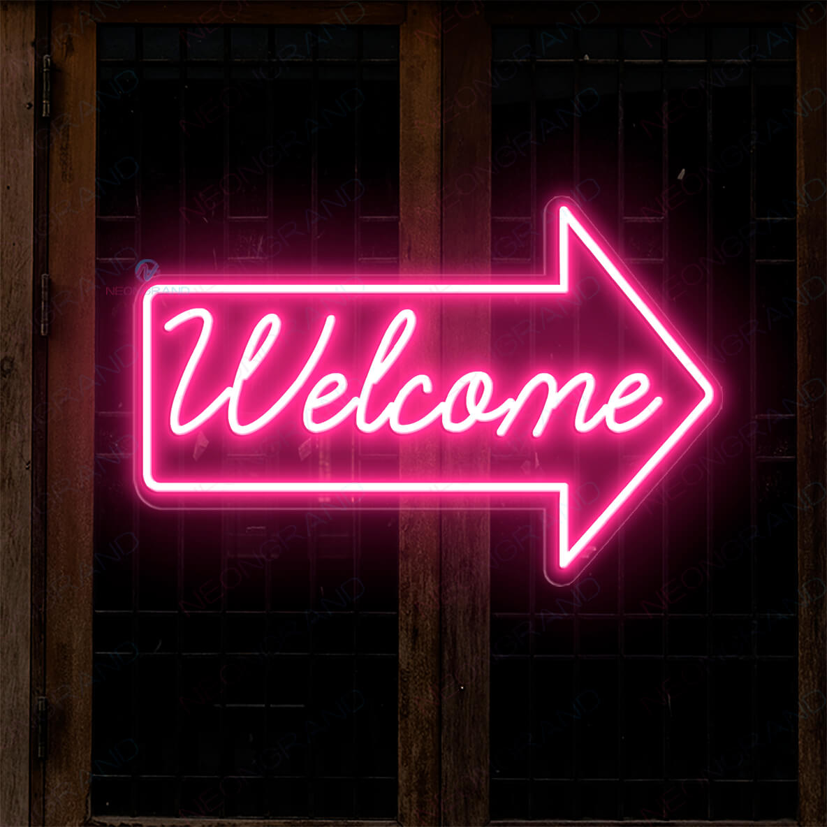 Welcome Neon Sign Lighted Welcome Led Sign pink