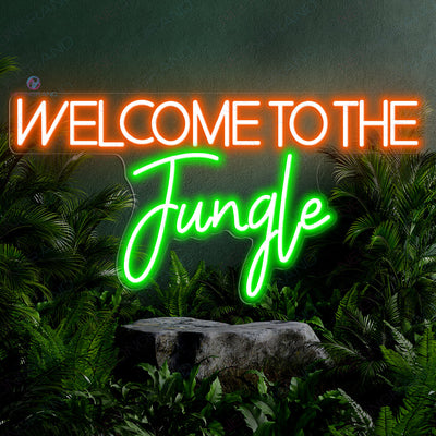 Welcome To The Jungle Neon Sign Led Light orange1