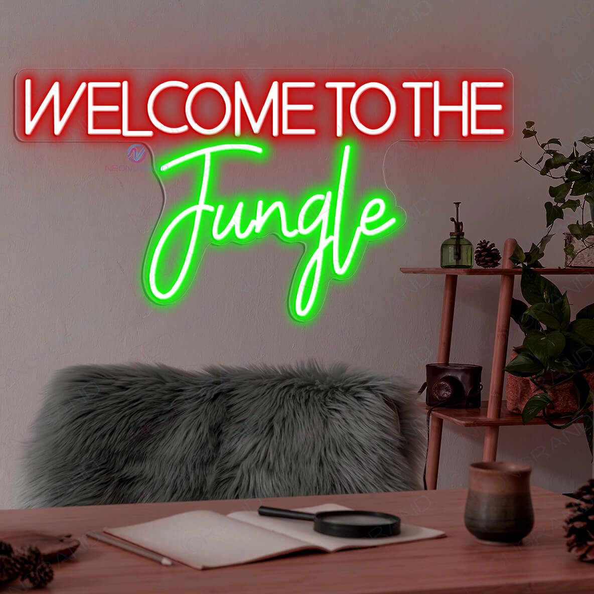 Welcome To The Jungle Neon Sign Led Light red1