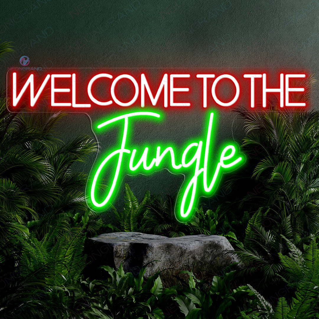 Welcome To 2024 The Jungle Neon Sign