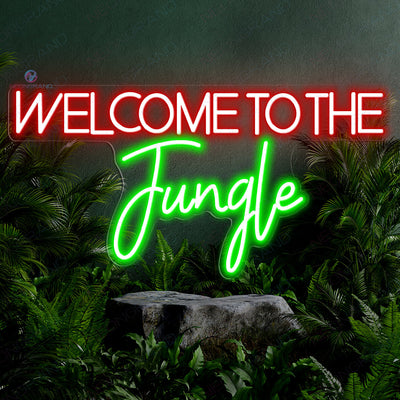 Welcome To The Jungle Neon Sign Led Light red