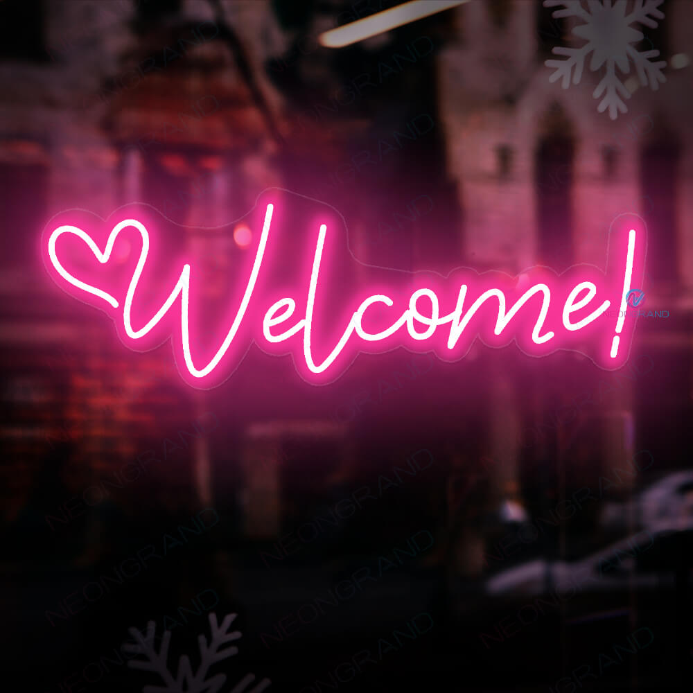 Welcome Neon Sign Light Up Welcome Led Sign - NeonGrand