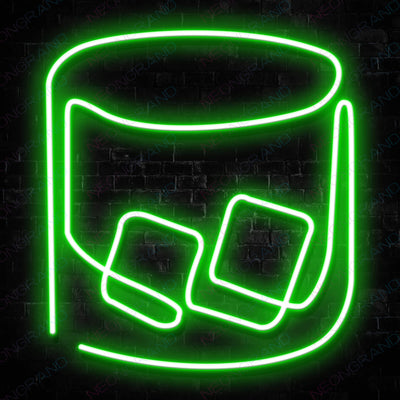 Whiskey Neon Sign Alcohol Drink Led Light green