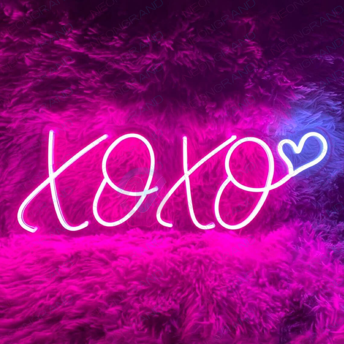 XOXO Neon Sign Love Led Light Valentine pink wm