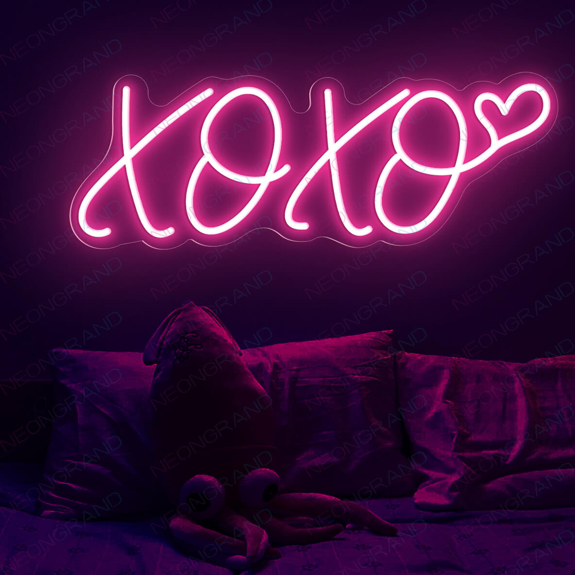 XOXO Neon Sign Love Led Light Valentine Pink