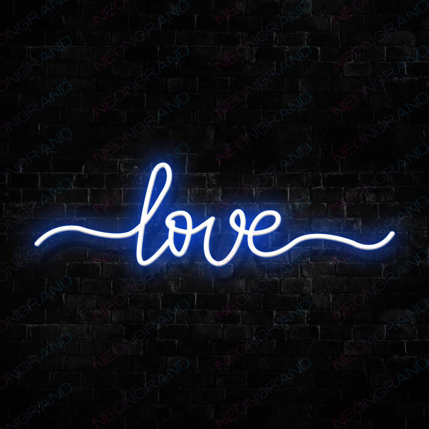Love Neon Sign Led Light Blue
