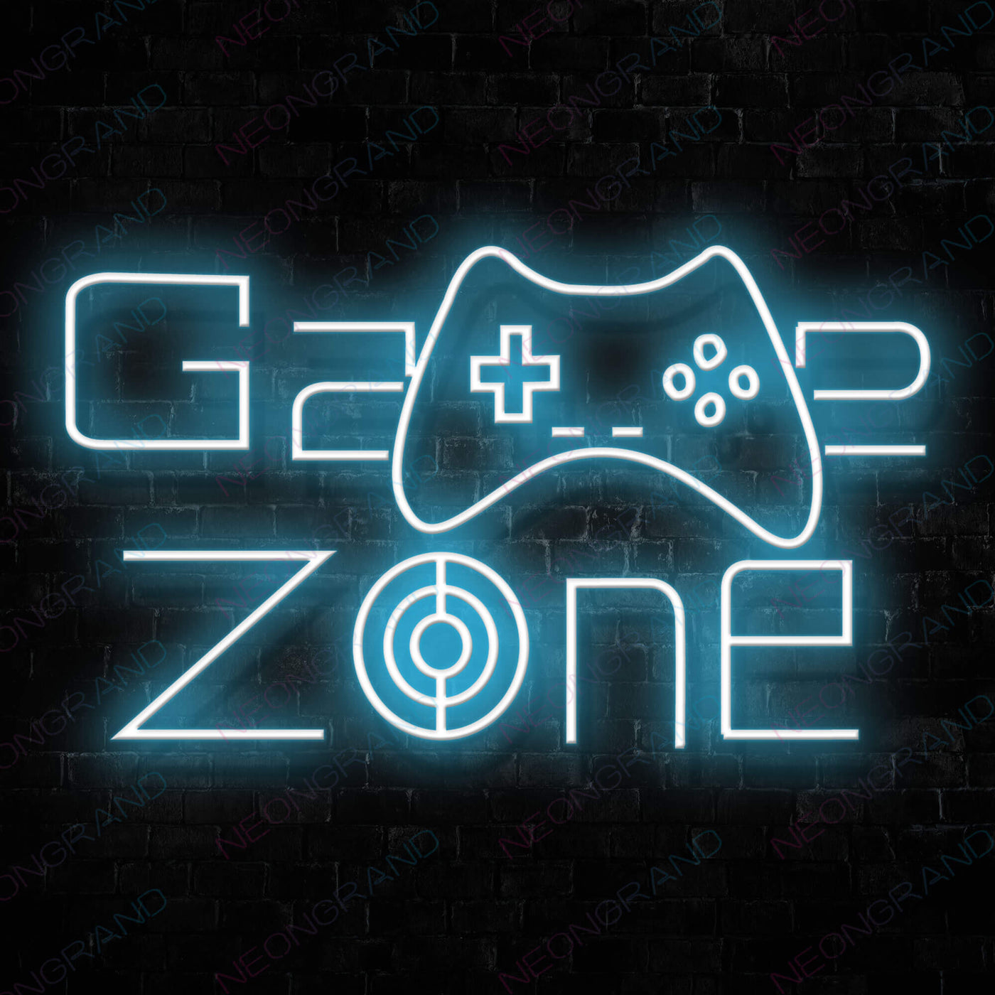 Game Zone Neon Game Room Sign SkyBlue