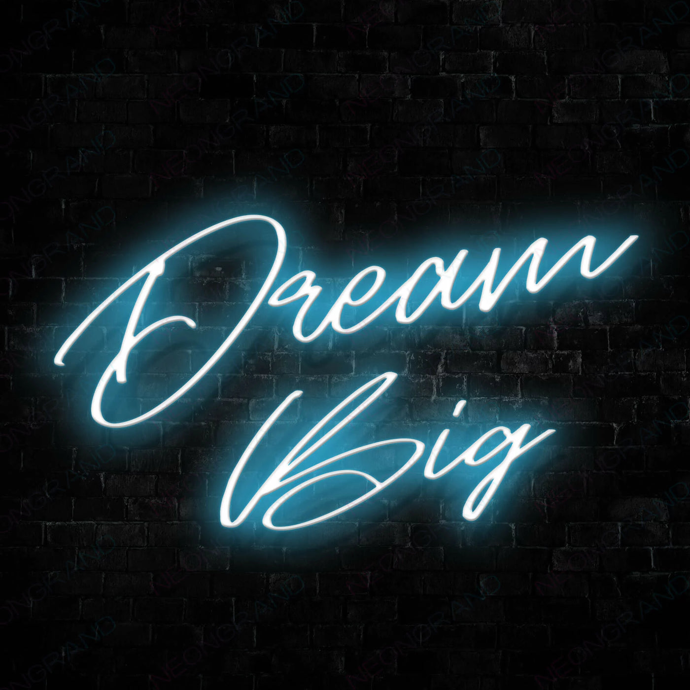 Dream Big Neon Sign Motivational Neon Signs SkyBlue