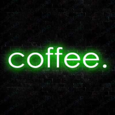 Coffee Neon Sign Green