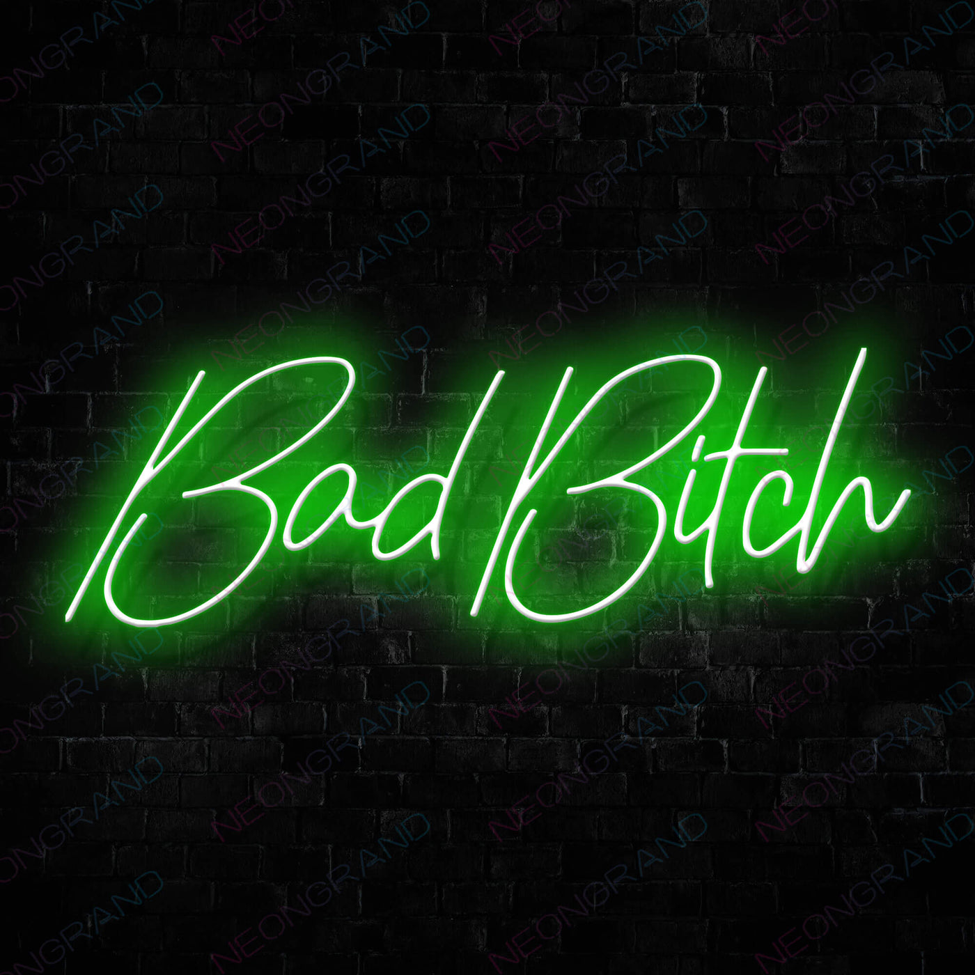 Bad Bitch Led Neon Sign Green