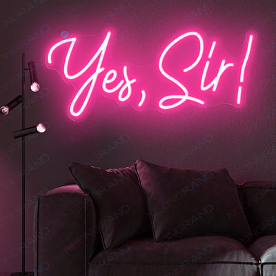 Yes Sir Neon Sign Business Led Light pink