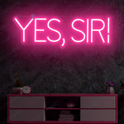 Yes Sir Neon Sign Business Led Neon Light pink