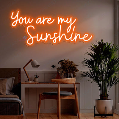 You Are My Sunshine Neon Sign Led Light orange