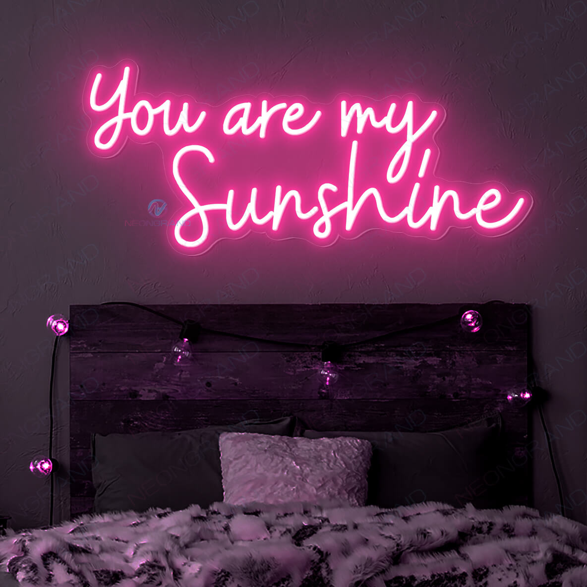 You Are My Sunshine Neon Sign Led Light pink