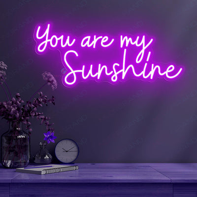 You Are My Sunshine Neon Sign Led Light purple