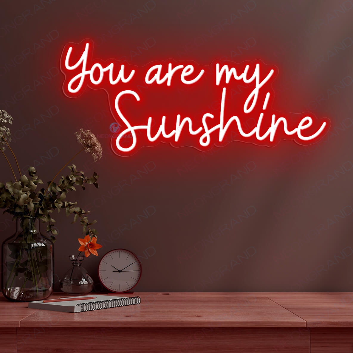You Are My Sunshine Neon Sign Led Light red