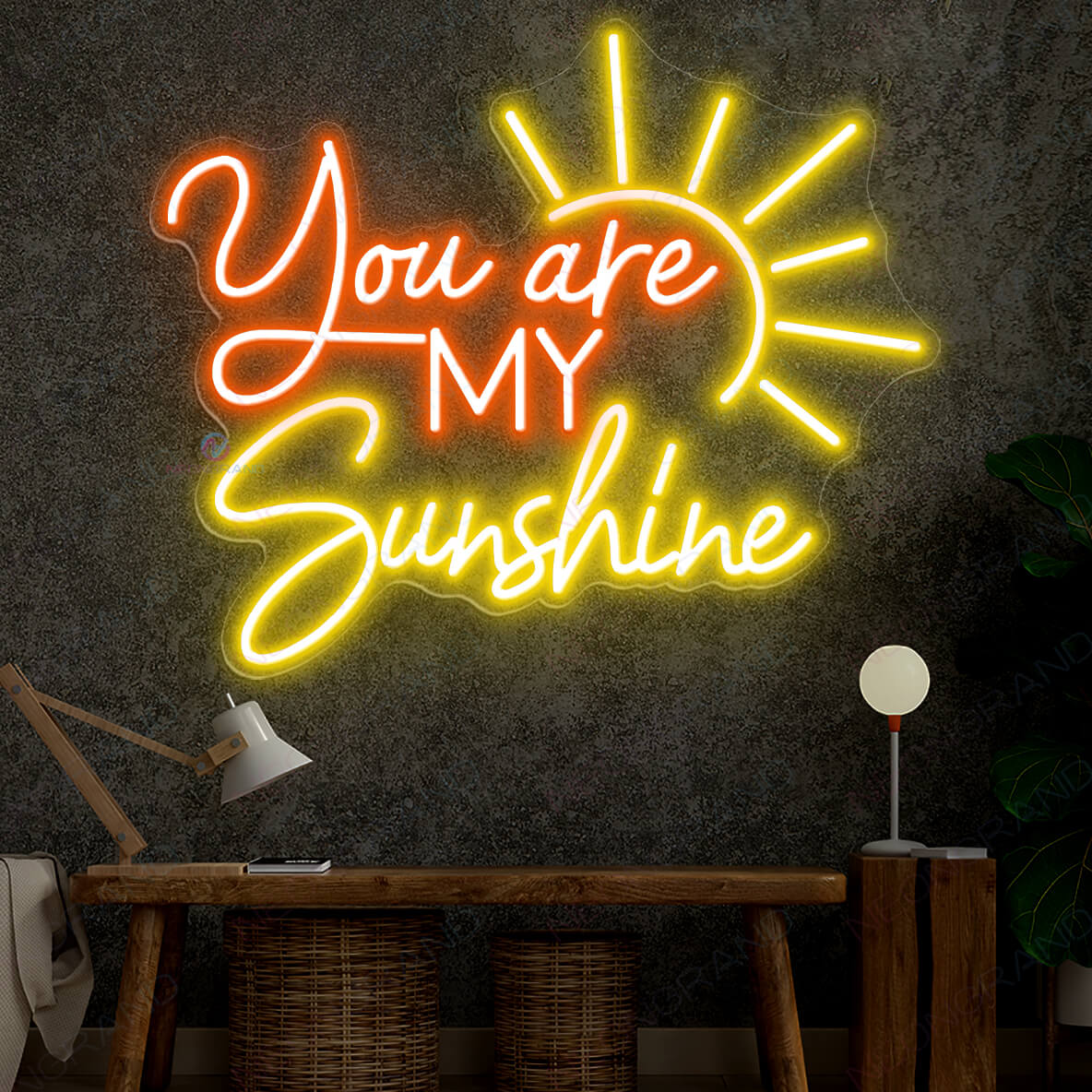 You Are My Sunshine Neon Sign Love Led Light orange