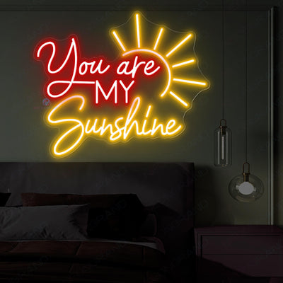 You Are My Sunshine Neon Sign Love Led Light red