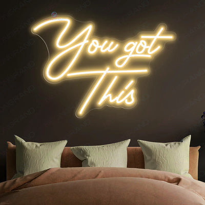 You Got This Neon Sign Inspiration Led Light gold yellow