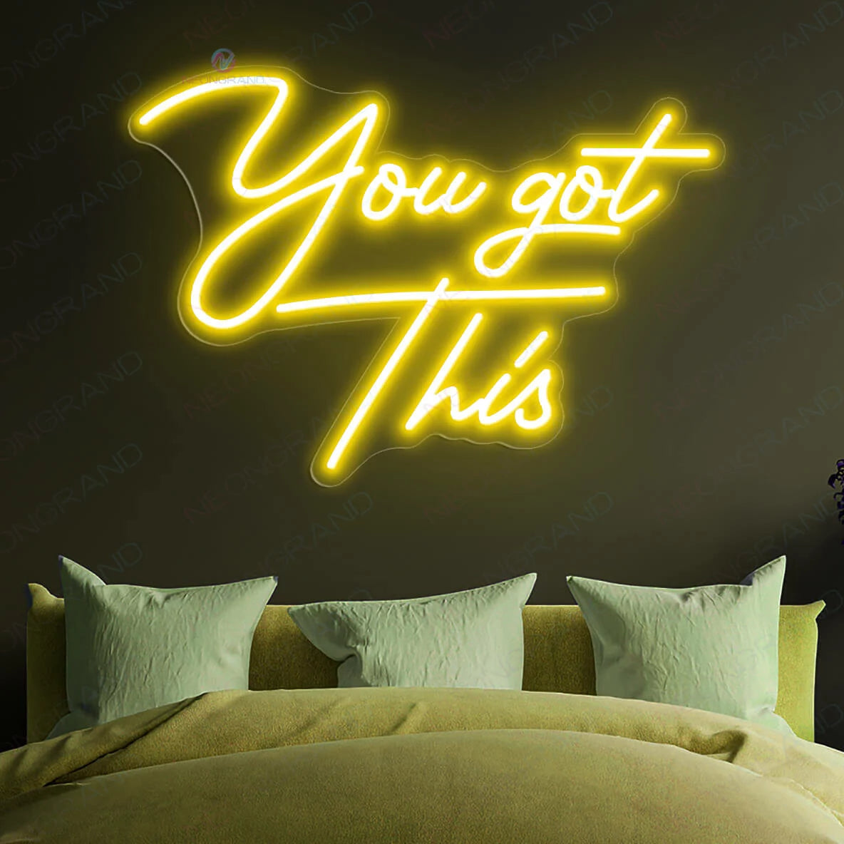 You Got This Neon Sign Inspiration Led Light yellow