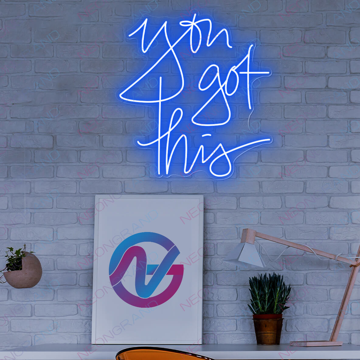 You Got This Neon Sign Led Light blue