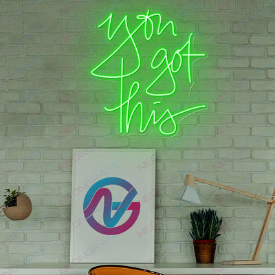 You Got This Neon Sign Led Light green