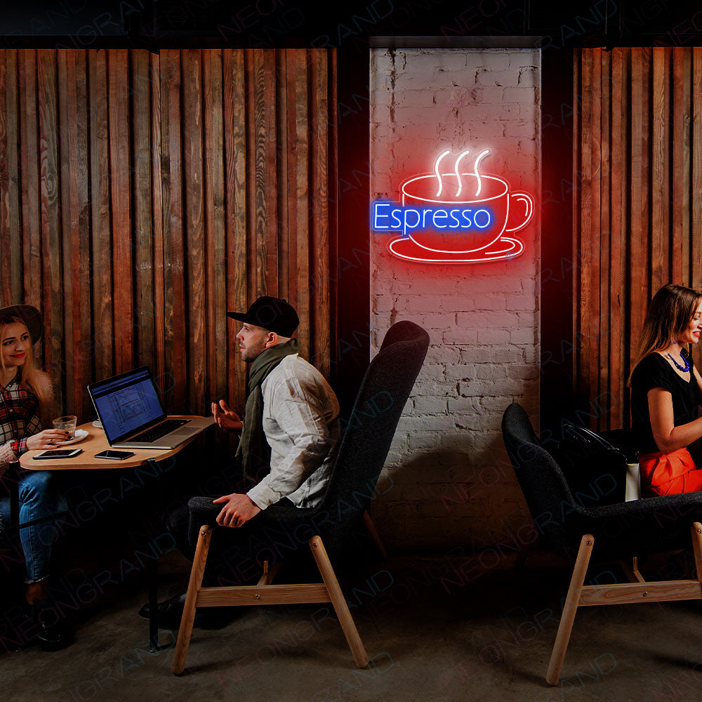 Espresso Neon Sign Coffee Led Light red