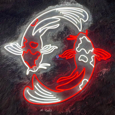 koi  1184 × 1184px  Koi Fish Neon Sign Japanese Led Light Red