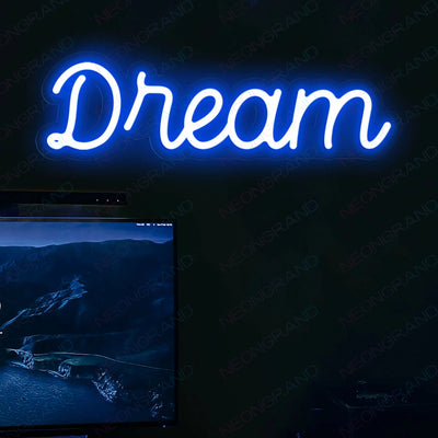 Dream Neon Sign Led Light Blue