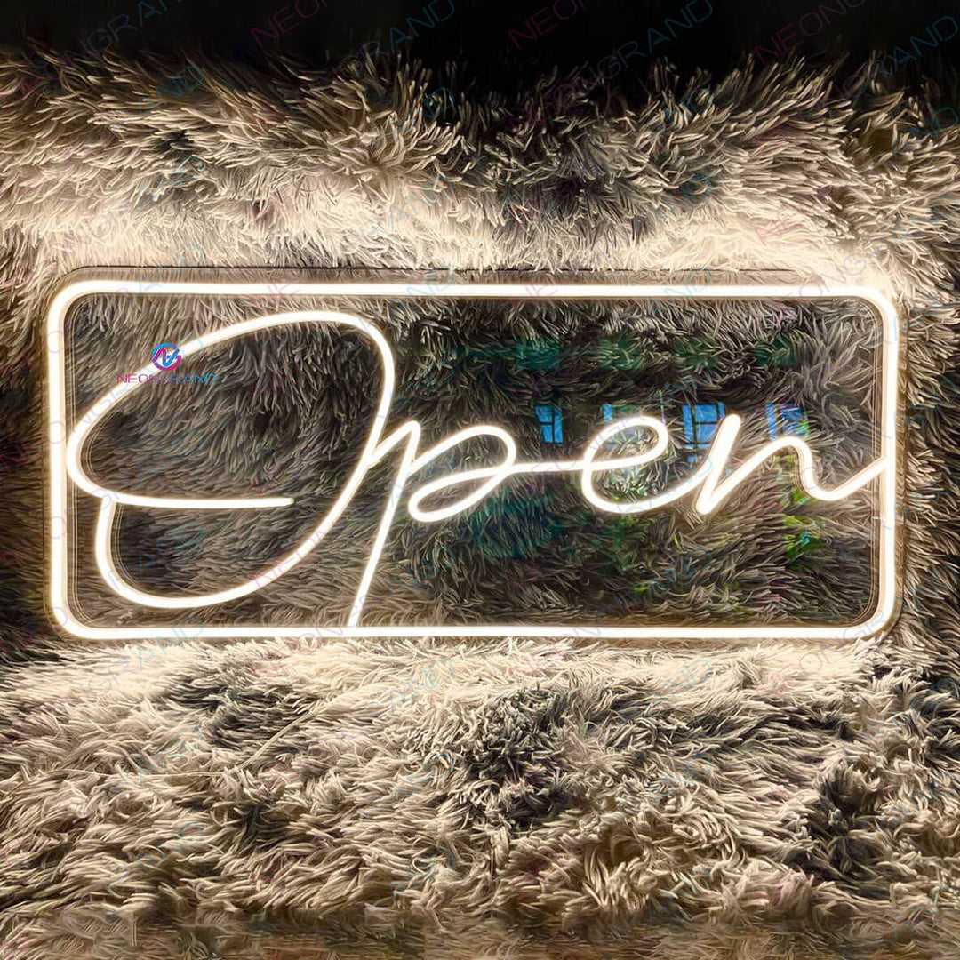 Outdoor neon open sign cheap