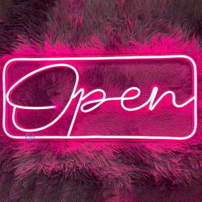Open Neon Sign Business Led Light Pink (US Stock Available)