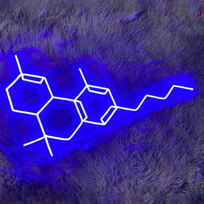 THC Molecule Weed Neon Sign Led Light