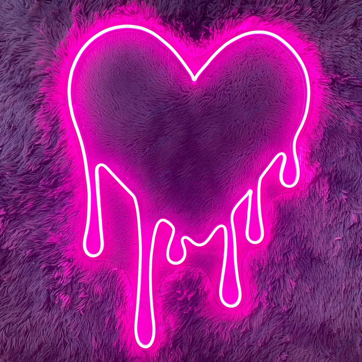 Dripping Heart Neon Sign Love Led Light