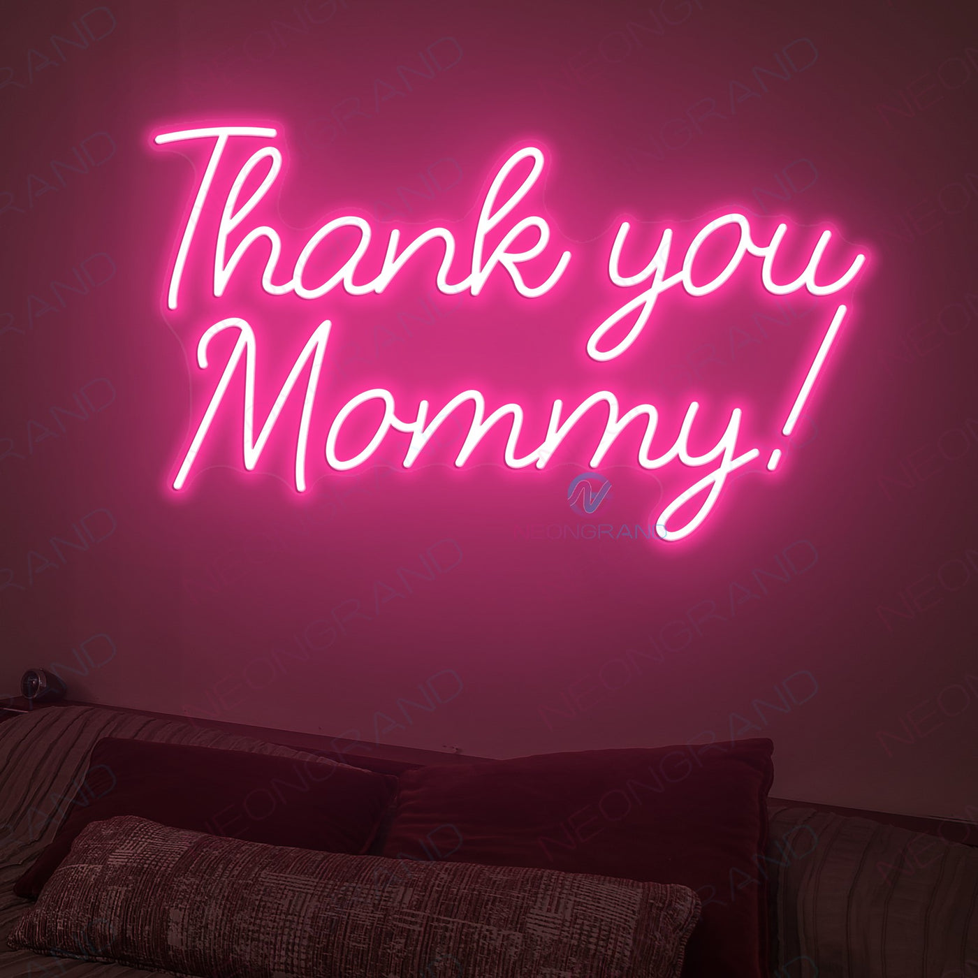 Thank you Mommy Neon Mom Sign Led Light