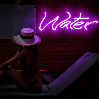 Water Neon Sign Led Light violet