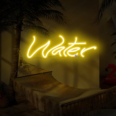 Water Neon Sign Led Light yellow