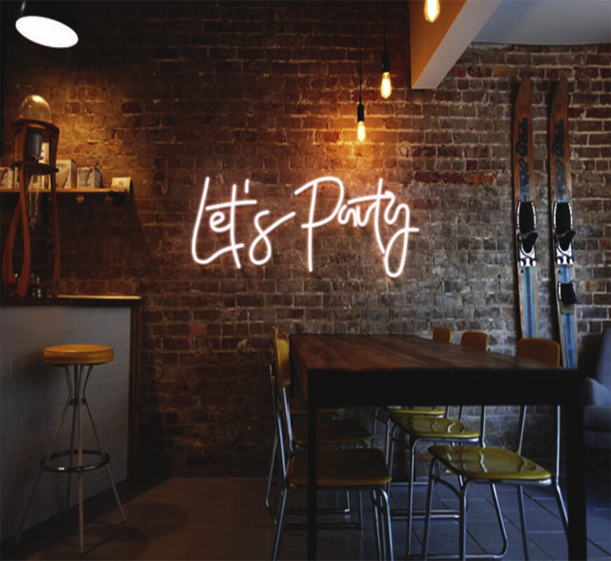 Let's Party Led Neon Sign 2