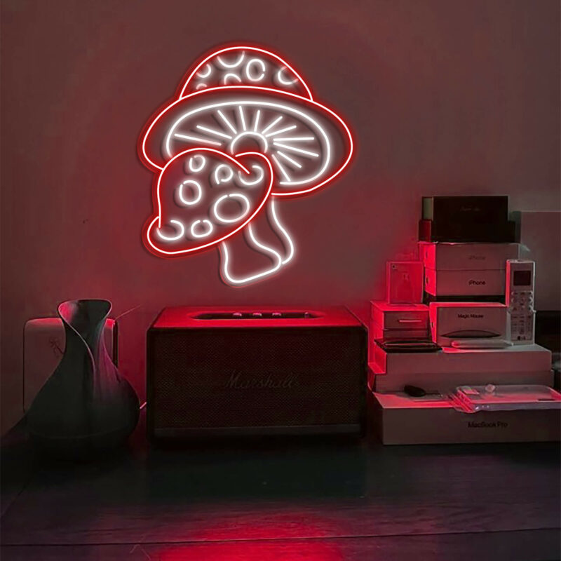 Two Mushroom Neon Sign Led Light 1