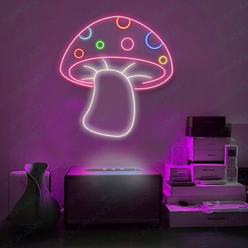 Aesthetic Mushroom Neon Sign Led Light 8